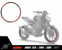 Felgenrandaufkleber Radical Racing Licensed by KTM